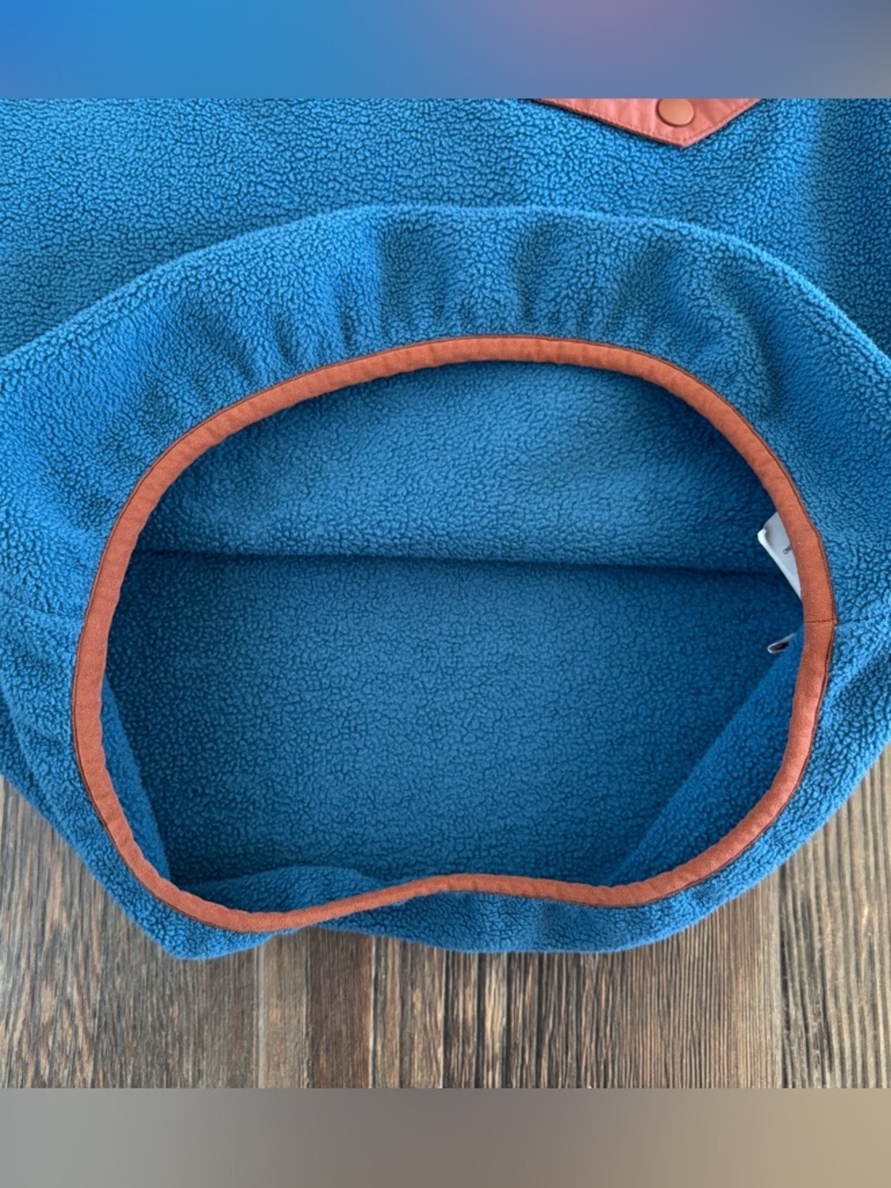 Patagonia Synchilla Snap-T Fleece Pullover Kids Lg (12) Wavy Blue Lightweight - Picture 10 of 11